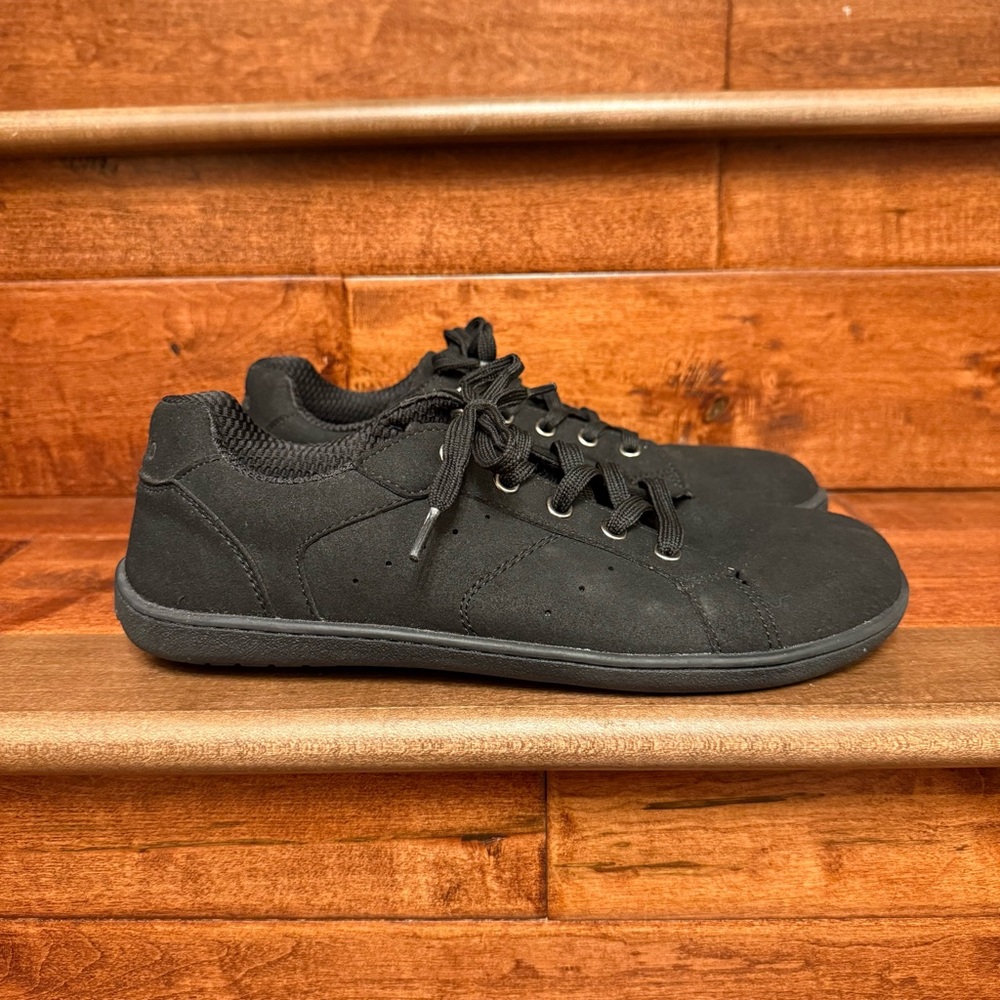 Saguaro - Neutral Wide Toe box Barefoot - Casual Black Lace-Up Sneakers